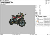 Motorcycle 03 Embroidery File 6 sizes