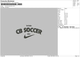 CB Soccer Embroidery File 4 sizes