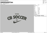 CB Soccer Embroidery File 4 sizes