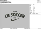 CB Soccer Embroidery File 4 sizes