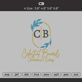 CB Embroidery File 4 size