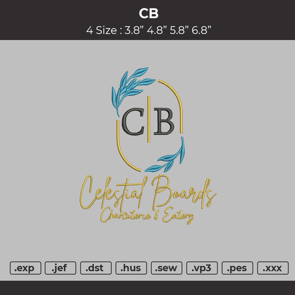 CB Embroidery File 4 size