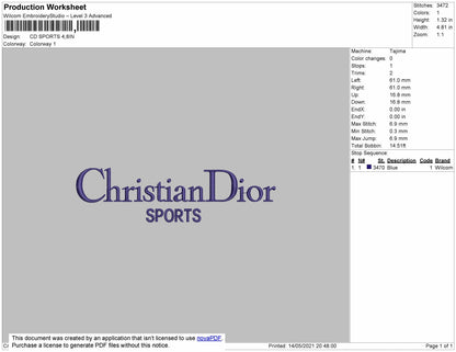 Christian Dior Sports