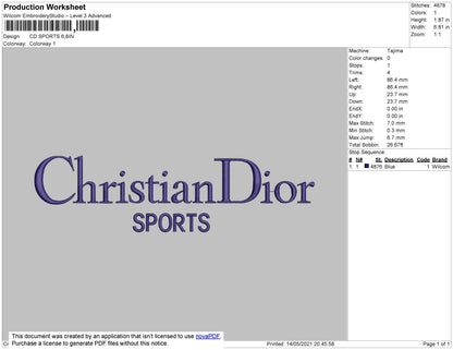 Christian Dior Sports