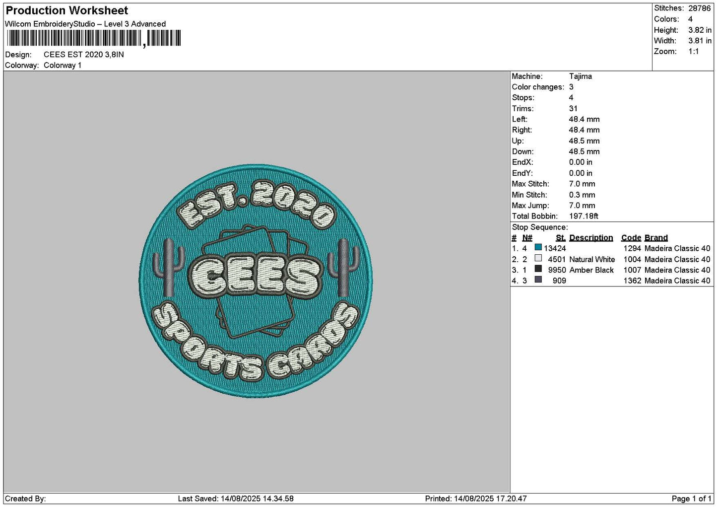 Ceescircle Embroidery File 6 sizes
