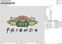 Friends 1607 Embroidery File 6 sizes