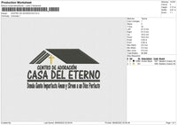 Centro De Adoracion Embroidery File 4 sizes