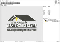 Centro De Adoracion Embroidery File 4 sizes