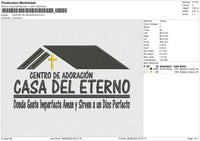 Centro De Adoracion Embroidery File 4 sizes
