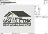 Centro De Adoracion Embroidery File 4 sizes