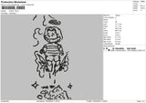 Chaky Embroidery File 4 size