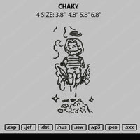 Chaky Embroidery File 4 size