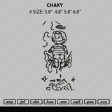 Chaky Embroidery File 4 size