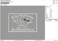 Champions Embroidery File 5 size