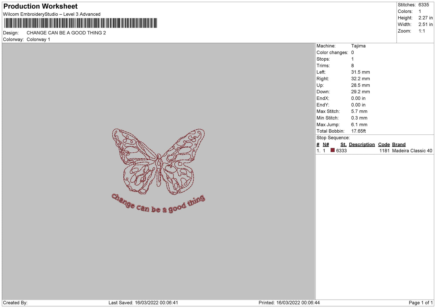 Change Can Be A Good Thing Embroidery File 4 size