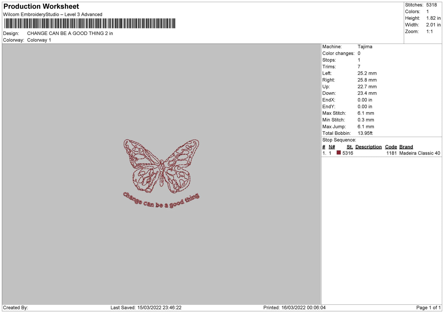 Change Can Be A Good Thing Embroidery File 4 size
