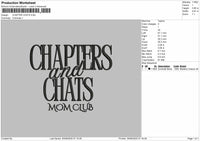 Chapter and chats Embroidery File
