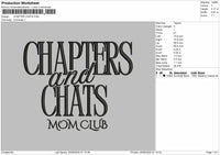 Chapter and chats Embroidery File
