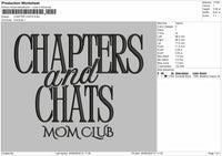 Chapter and chats Embroidery File