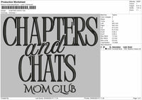 Chapter and chats Embroidery File