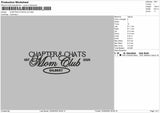 Chapter and chats V2 Embroidery File