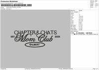 Chapter and chats V2 Embroidery File