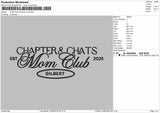 Chapter and chats V2 Embroidery File