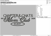 Chapter and chats V2 Embroidery File