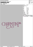 Charmtintext Embroidery File 6 sizes