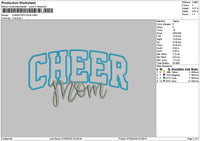 Cheertext App Embroidery File 6 sizes
