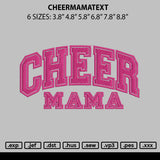 Cheermamatext Embroidery File 6 sizes
