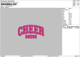 Cheermomtext Embroidery File 6 sizes