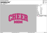 Cheermomtext Embroidery File 6 sizes
