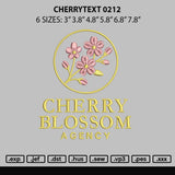 Cherrytext 0212 Embroidery File 6 sizes