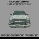 Chevrolet Car Front E,broidery File 6 sizes