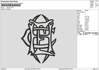 Che Text Embroidery File 6 sizes