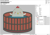 Chicken Swim Embroidery File 4 size