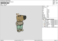 Dog Chill Embroidery File 6 sizes
