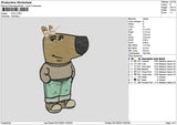 Dog Chill Embroidery File 6 sizes