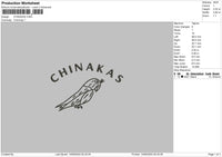 Bird Line 02 Embroidery File 6 sizes