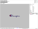 Champi0n Embroidery File 4 size