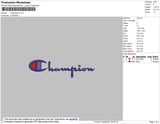Champi0n Embroidery File 4 size