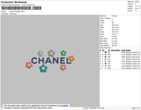 Chnl Flower Embroidery File 4 size
