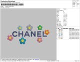 Chnl Flower Embroidery File 4 size