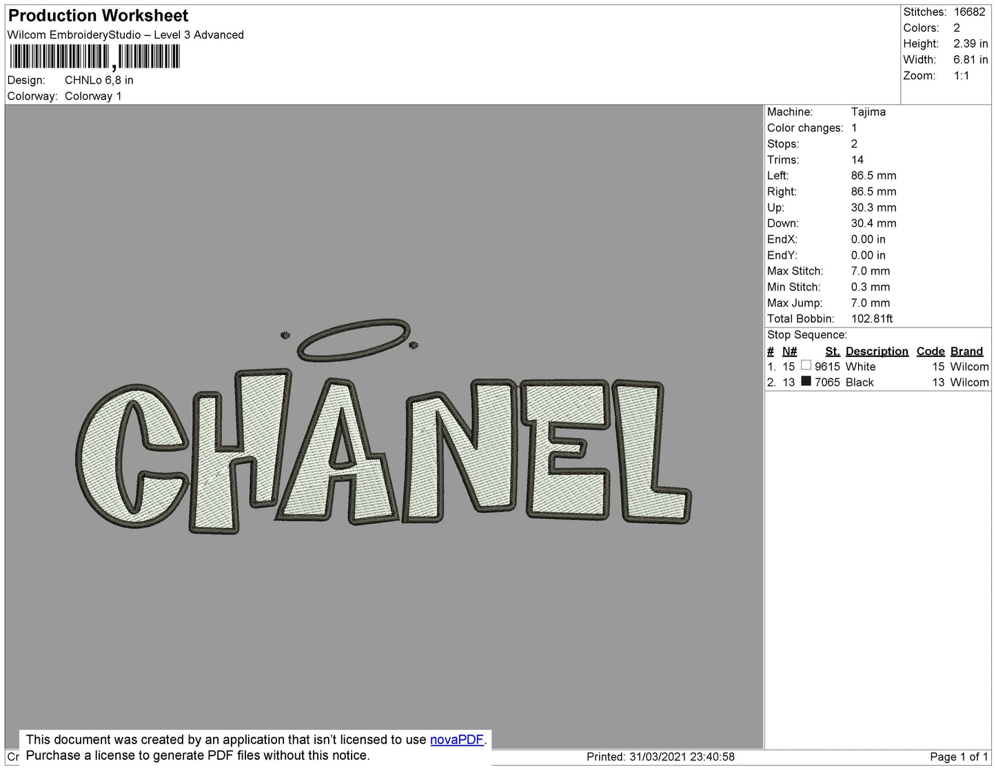 Halo Chanel