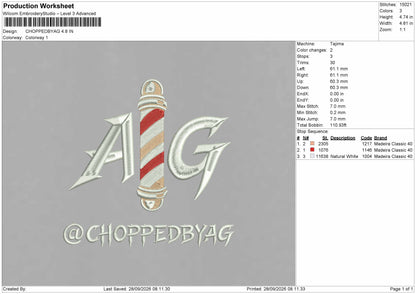 Ag Text Embroidery Machine Designs 2 Files