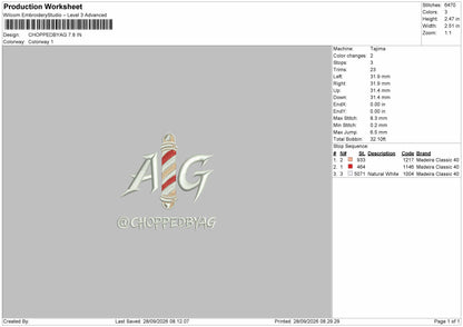 Ag Text Embroidery Machine Designs 2 Files