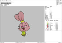 Chowder Embroidery File 4 size