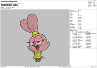 Chowder Embroidery File 4 size