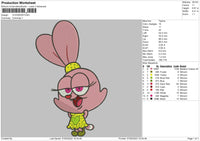 Chowder Embroidery File 4 size